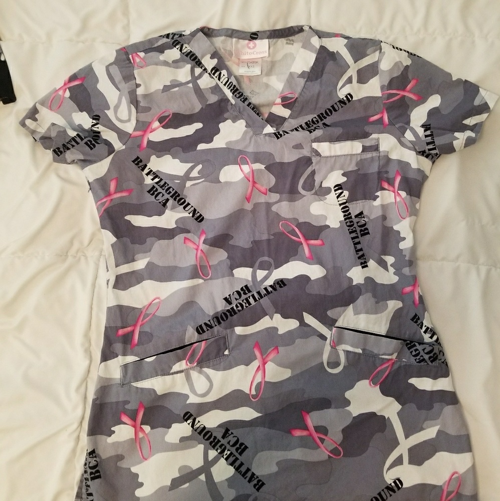 Breast Cancer scrub top